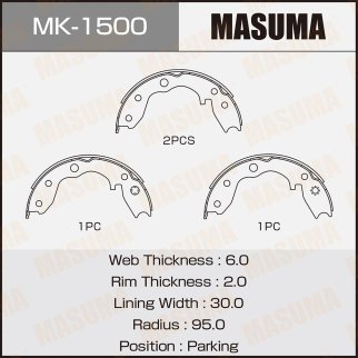 Колодки барабанные к-кт Masuma MK-1500 фото