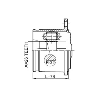 ШРУС внутр задний TOYOTA MARK 2/CHASER/CRESTA GX100 1996-2001 0111-GX100R фото 2