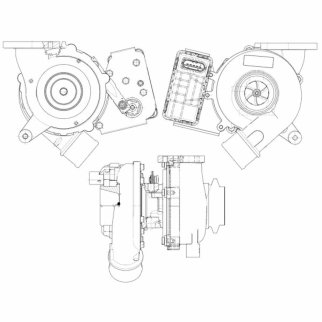 Турбокомпрессор для а/м Land Rover Freelander II (06-) 2.2D (224DT) (тип GTB1752V) (LAT 1000) фото 4