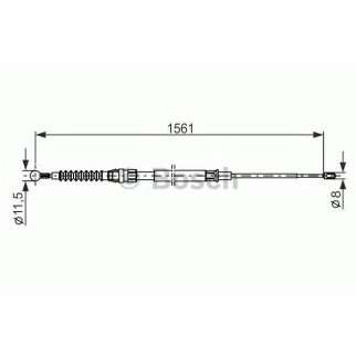 Трос стояночного тормоза BOSCH 1 987 482 264 фото