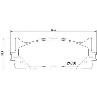 Колодки тормозные передние к-кт brembo P 83 117 фото