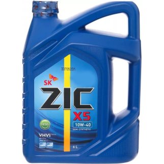 Масло моторное ZIC X5 DIESEL 10W40 п/синт. 6л фото