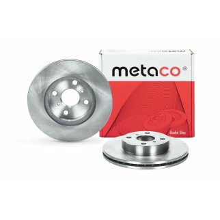 Диск тормозной передний вентилируемый metaco 3050-166 фото 2