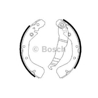 Колодки барабанные к-кт BOSCH 0 986 487 554 фото