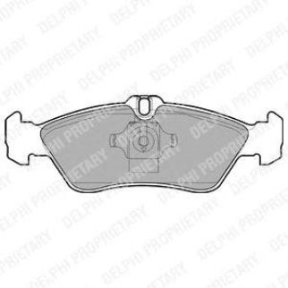 Колодки тормозные к-кт DELPHI LP1596 фото