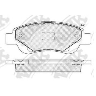 Колодки тормозные передние к-кт NiBK PN1841 фото