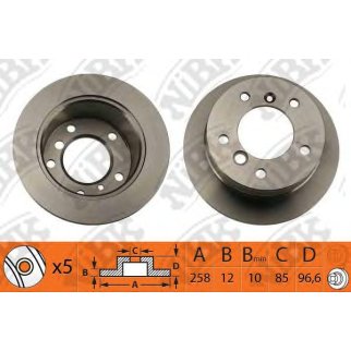 Диск тормозной задний для Mercedes A901423101264 фото