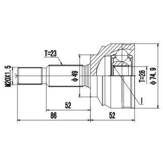ШРУС наружный TRIALLI GO 0915 фото 3