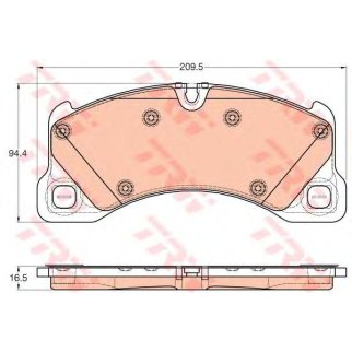 Колодки тормозные передние к-кт TRW GDB1969 фото