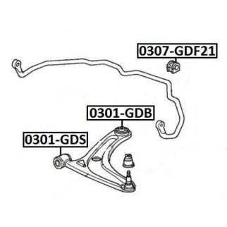 Сайлентблок ASVA 0301-GDS фото