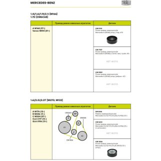 Ролик-натяжитель ручейкового ремня TRIALLI CM5110 фото 4