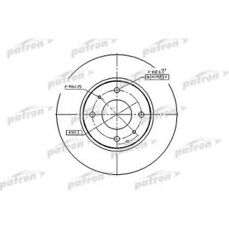 Диск тормозной передн MITSUBISHI: CARISMA 97-06, CARISMA седан 97-06, VOLVO: S40 I 95-03, V40 универсал 95-04 фото