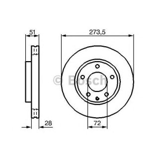 Диск тормозной BOSCH 0 986 479 016 фото
