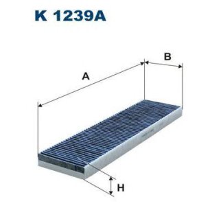 Фильтр салона FILTRON K 1239A фото