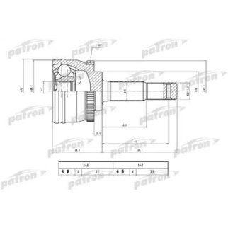 Шрус привода PATRON PCV1780 фото