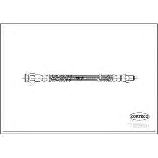 Шланг тормозной CORTECO 19025914 фото