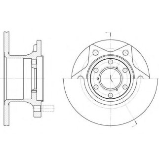 6242.00_диск торм. пер. ! Fiat Daily 78> фото