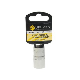 Головка торцевая 16 1/2&quot; 6гр L=40мм ЭВРИКА фото