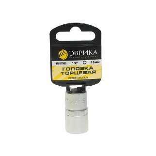 Головка торцевая 16 1/2" 6гр L=40мм ЭВРИКА фото
