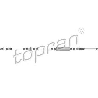 Трос стояночного тормоза topran 302069585 фото