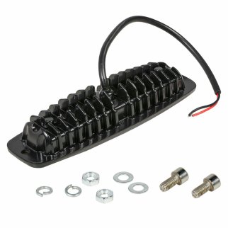 Фара светодиодная прямоугольная врезная, 6 LED рассеянный свет, 18W (185х60х35) 12/24V (ALED007) фото 3