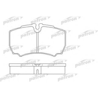Колодки тормозные PATRON PBP1405 фото