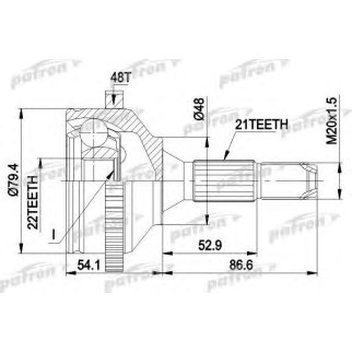 Шрус привода PATRON PCV1382 фото