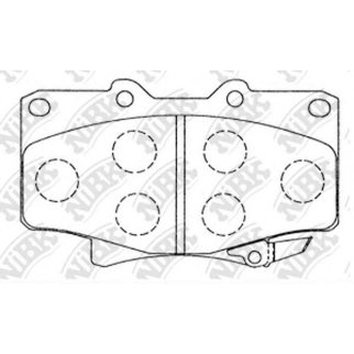 Колодки тормозные передние к-кт NiBK PN1242 фото