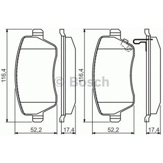 Колодки тормозные BOSCH _0 986 494 573 фото