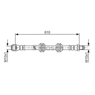 ШЛАНГ ТОРМОЗНОЙ ЗАДНИЙ фото
