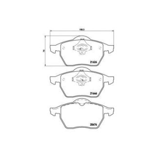Колодки тормозные передние к-кт Brembo P 85 036 фото