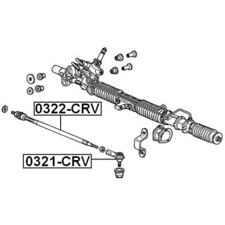 Наконечник рулевой FEBEST 0321-CRV фото 2 Наконечник рулевой FEBEST 0321-CRV фото 2