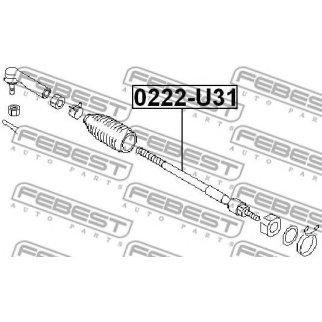 Тяга рулевая FEBEST 0222-U31 фото