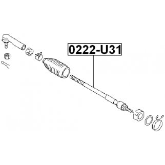 Тяга рулевая FEBEST 0222-U31 фото 2
