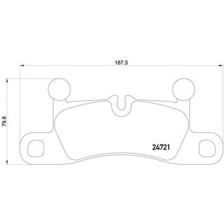 Колодки тормозные задние к-кт brembo P 65 027 фото