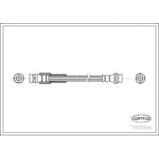Шланг тормозной CORTECO 19031686 фото