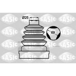 Пыльник ШРУСа внутр. пер SASIC 1904023 фото