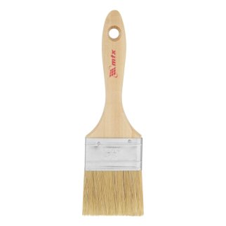 Кисть плоская "Евро" 2,5", натуральная щетина, деревянная ручка MATRIX 83054 фото 2