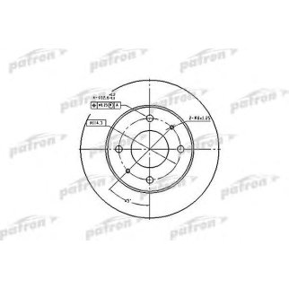 Диск тормозной PATRON PBD1443 фото