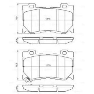Колодки тормозные передние к-кт BOSCH 0 986 494 707 фото