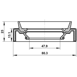 Сальник привода FEBEST 95JAY-50801323L фото 2