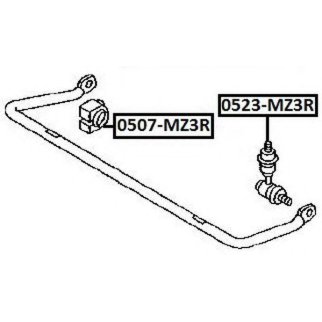 Втулка заднего стабилизатора ASVA 0507-MZ3R фото