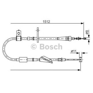 Трос стояночного тормоза BOSCH 1 987 482 176 фото