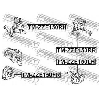 Опора двигателя задняя FEBEST TM-ZZE150RR фото