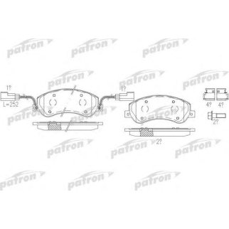 Колодки тормозные PATRON PBP1928 фото