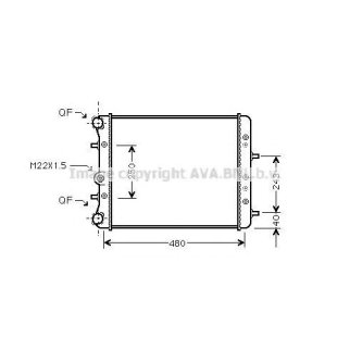 Радиатор основной AVA SAA2005 фото