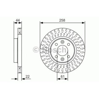 Диск тормозной передний вентилируемый BOSCH 0 986 479 A86 фото