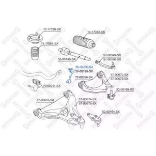 56-00200-SX_тяга стабилизатора переднего левая! Mitsubishi L200 KB4T 2.5D-ID 06> фото