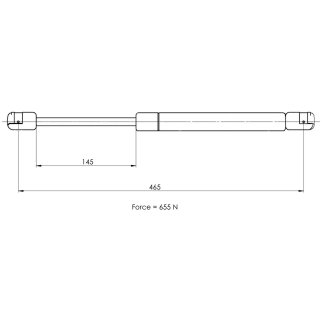 Газовый упор багажника TRIALLI GS 1009 фото 2