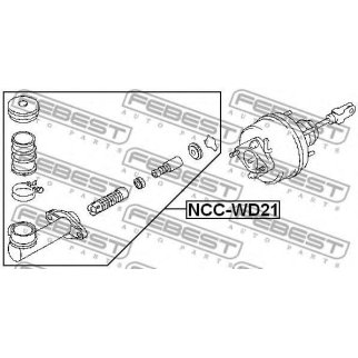 Цилиндр сцепления главный FEBEST NCC-WD21 фото